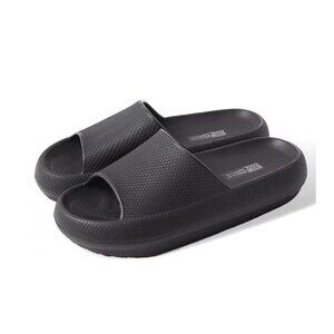 PRE OWNED 32 Degrees Unisex Adults Cushion Slide Sandals Black Size XS $40 KK316